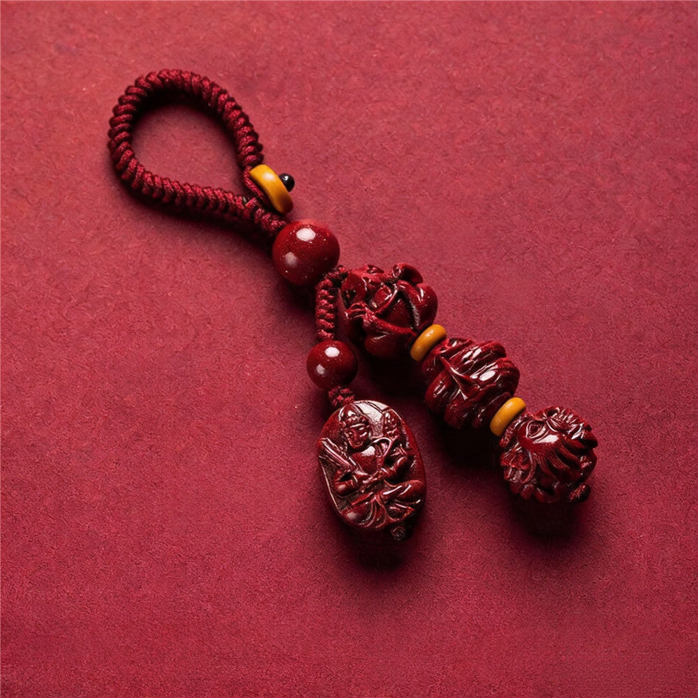 Chinese Zodiac Guardian Buddha Keychain | Personalized Benming Fo Charm for Your Birth Year