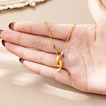 Koi Fish Pendant Necklace | Gold-Plated Chinese Jewelry