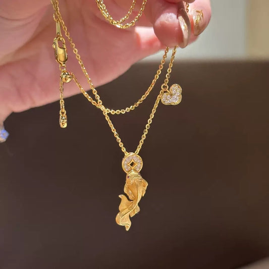 Koi Fish Pendant Necklace | Good Luck & Abundance Jewelry
