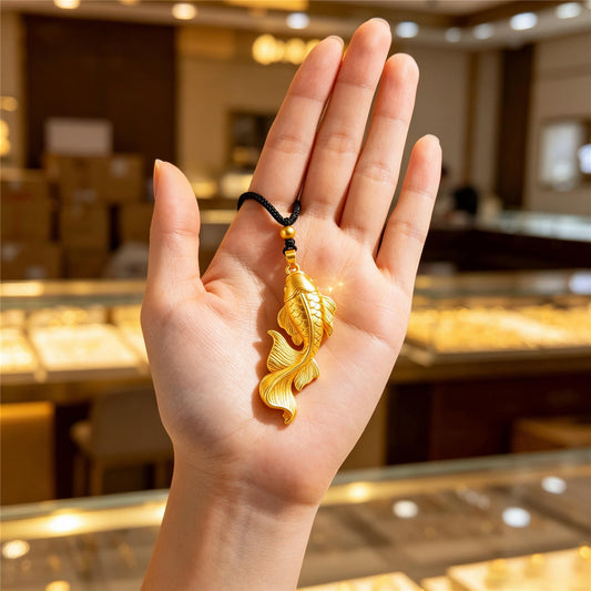 Koi Fish Pendant Necklace | Chinese Lucky Charm
