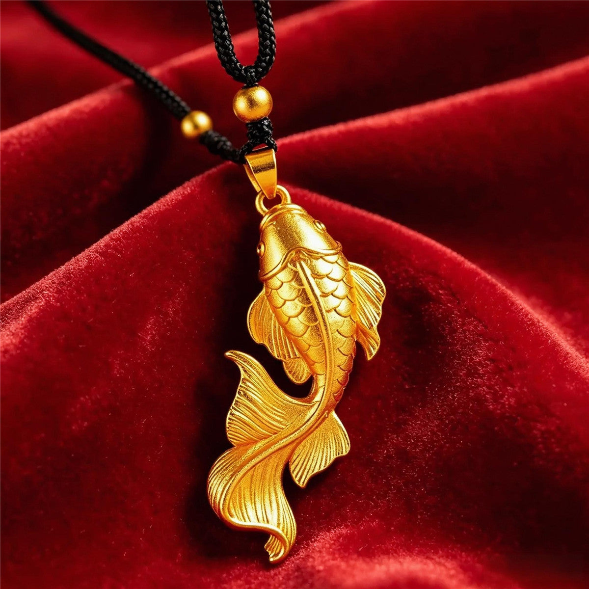 Koi Fish Pendant Necklace | Chinese Lucky Charm