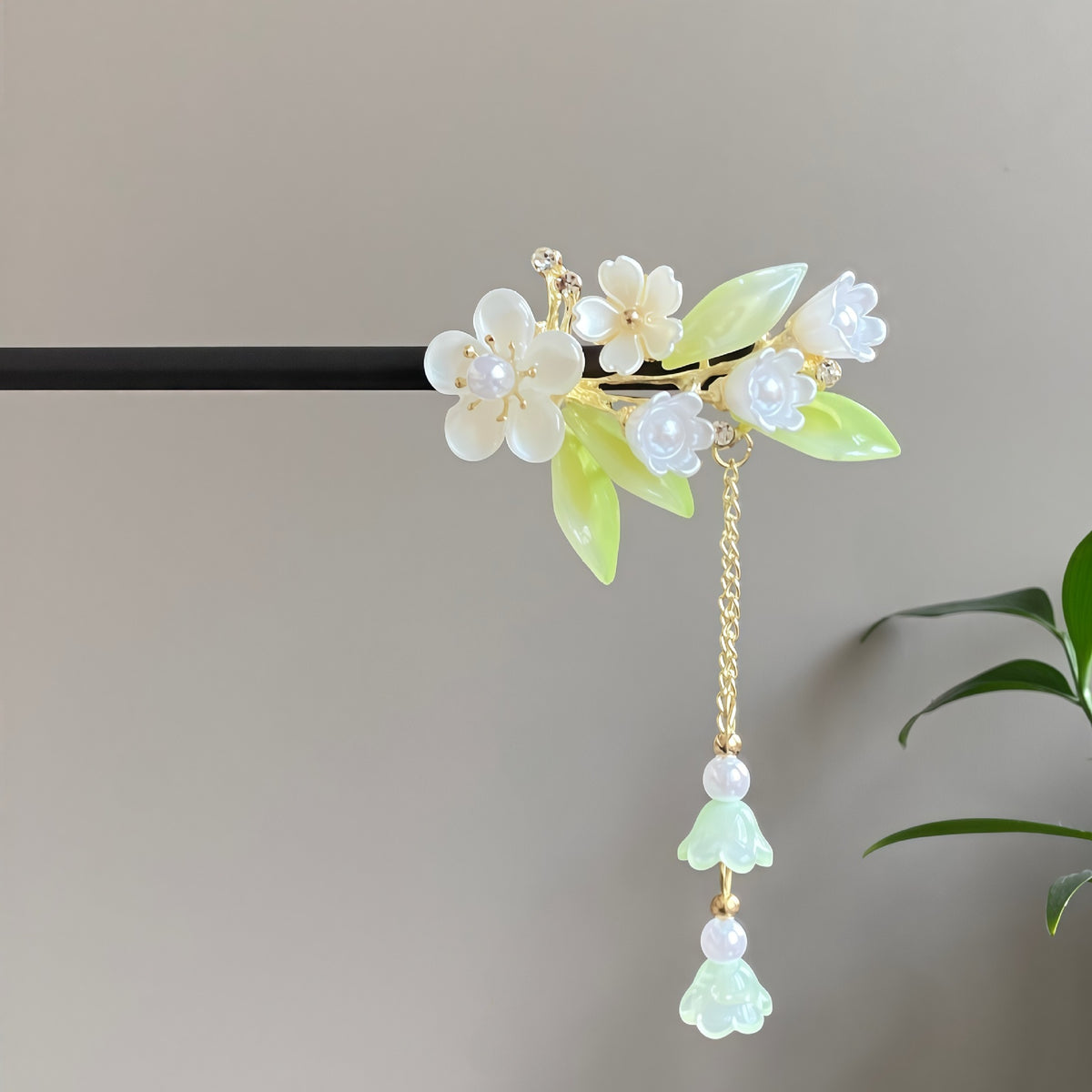 Lily of the Valley Hair Stick - Floral Chinese Hairpin