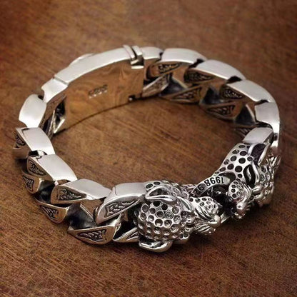 Men's Tiger Head Bracelet | Chinese Tiger Jewelry