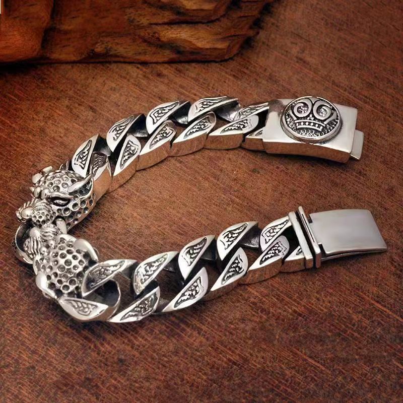 Men's Tiger Head Bracelet | Chinese Tiger Jewelry