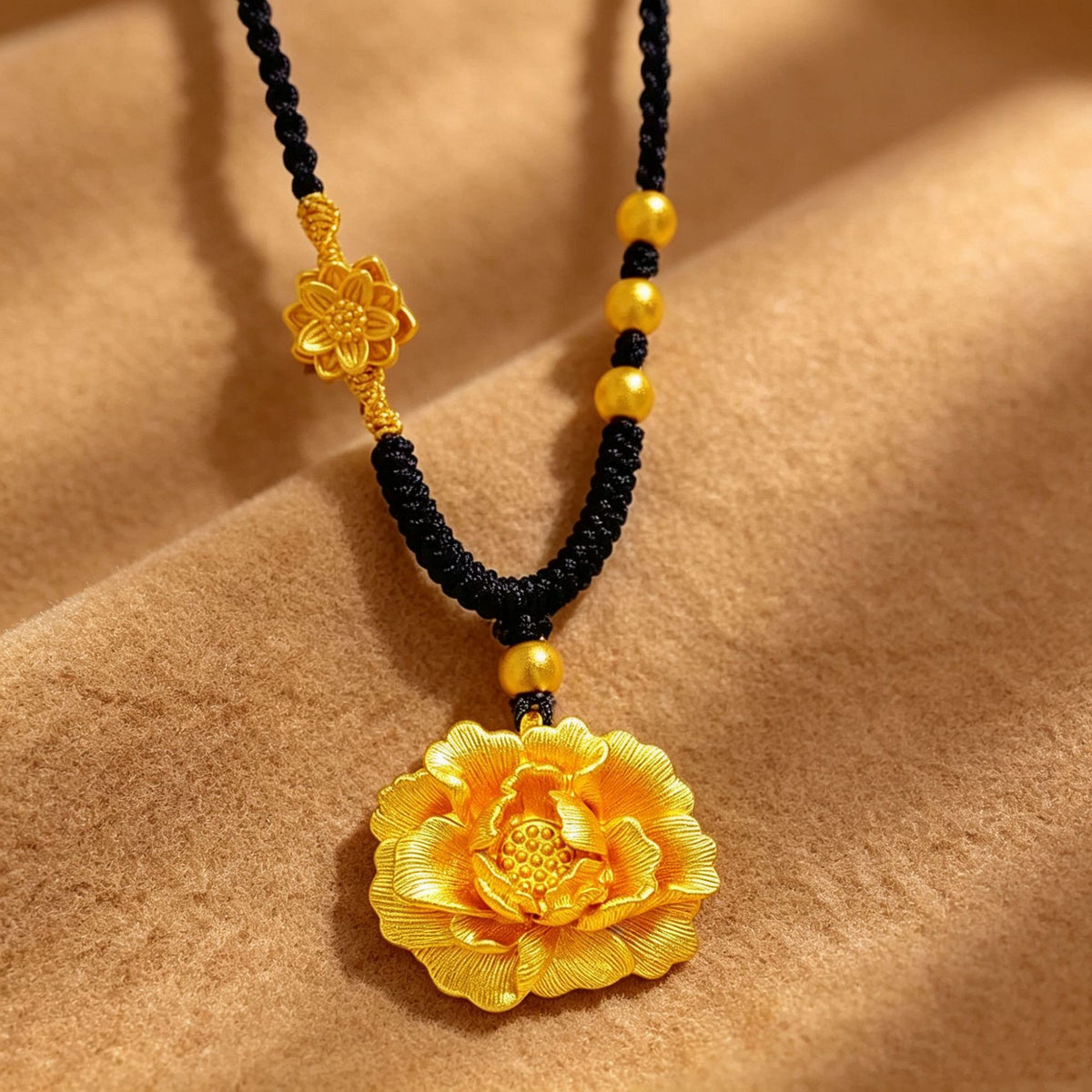 Peony Pendant Necklace | Chinese Peony Jewelry