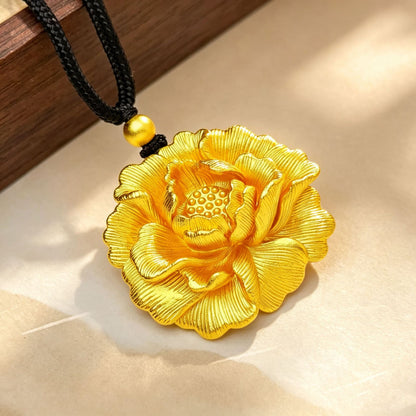 Peony Pendant Necklace | Chinese Peony Jewelry