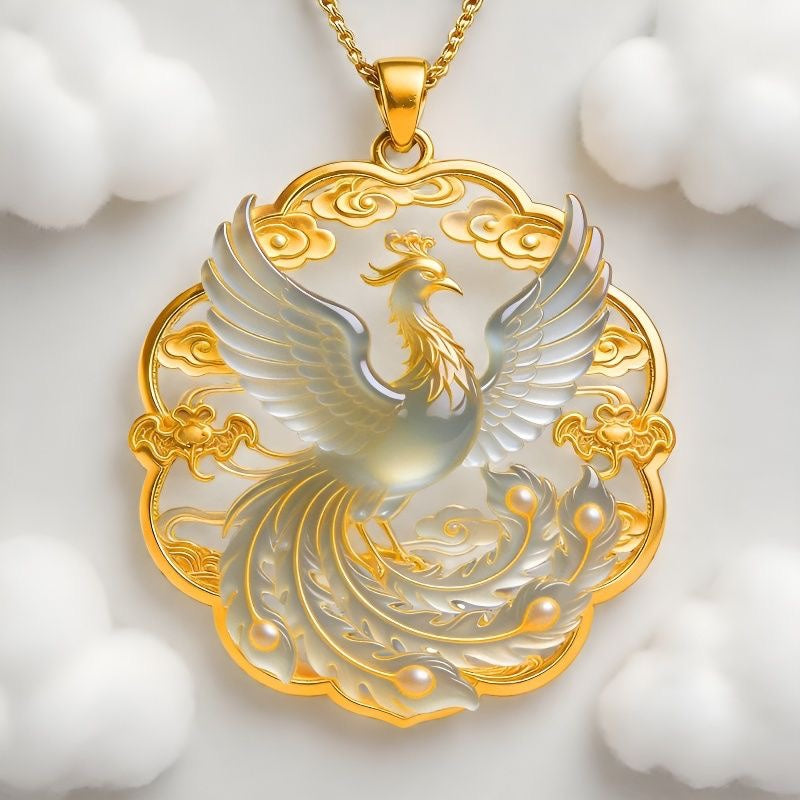 Phoenix Pendant Necklace | Vintage Chinese-Inspired Jewelry