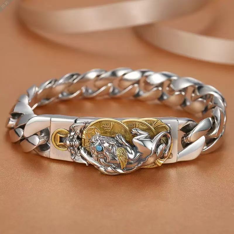 Pixiu Bracelet with Copper Coins | Feng Shui Wealth Bracelet