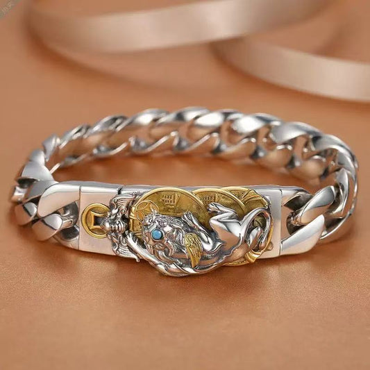 Pixiu Bracelet with Copper Coins | Feng Shui Wealth Bracelet