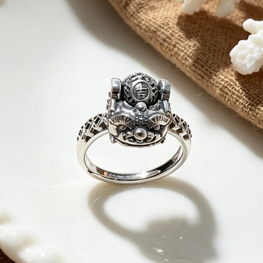 925 Sterling Silver Pixiu Ring | Chinese Good Luck Ring