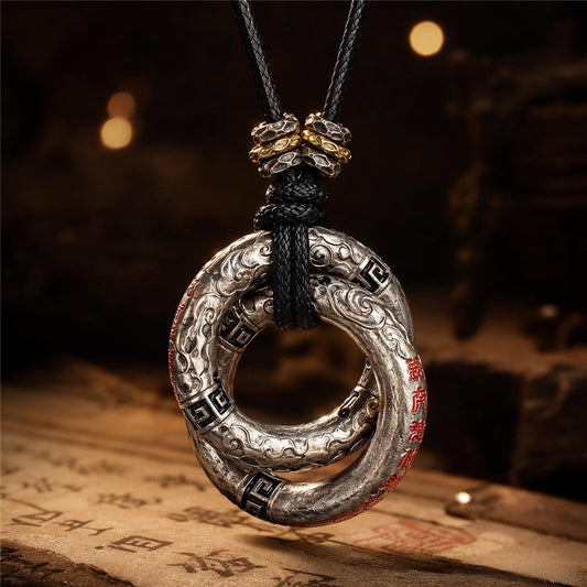 Qiankun Ring Pendant Necklace | Nezha Talisman Jewelry