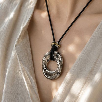 Qiankun Ring Pendant Necklace | Nezha Talisman Jewelry