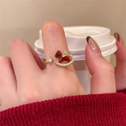 Red Horse Ring | Adjustable Chinese Zodiac Year of the Horse