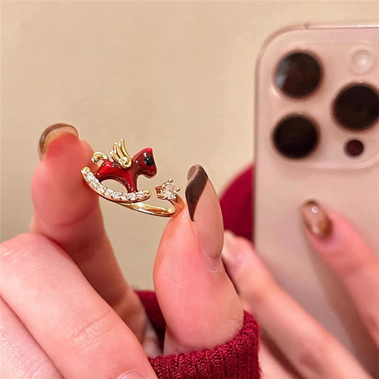 Red Horse Ring | Adjustable Chinese Zodiac Year of the Horse