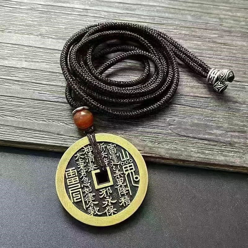 Chinese Coin Pendant |Shan Gui Mountain Spirit Amulet