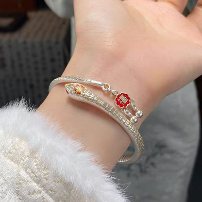 Snake Fu Charm Bracelet | Adjustable Chinese Lucky Cuff