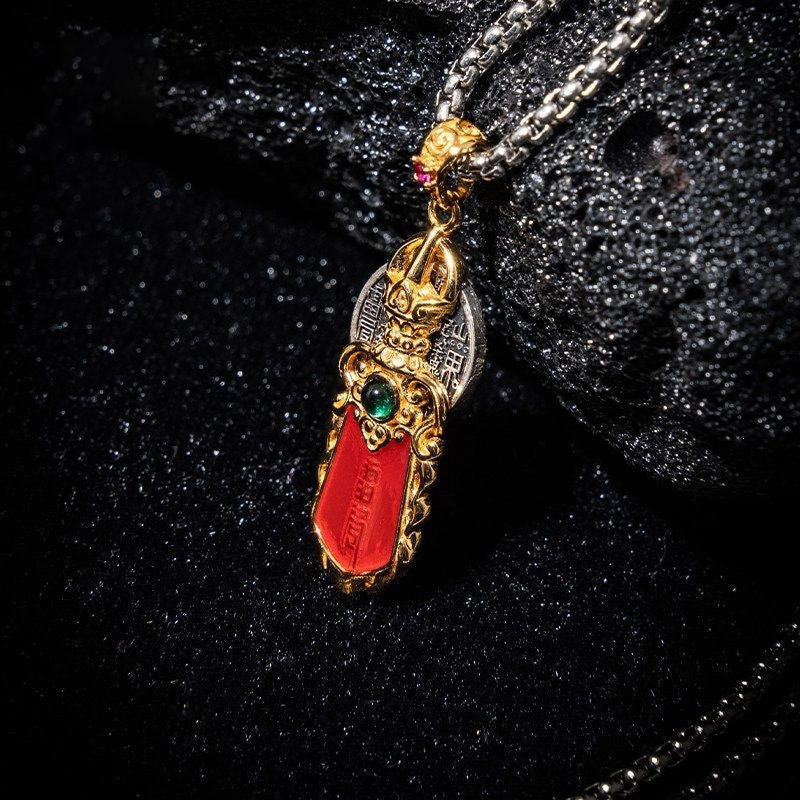Taoist Bagua Shan Gui Sword Pendant Necklace