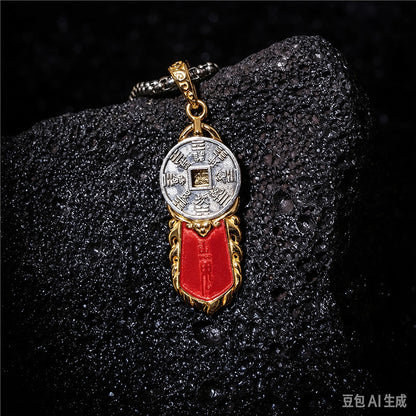 Taoist Bagua Shan Gui Sword Pendant Necklace