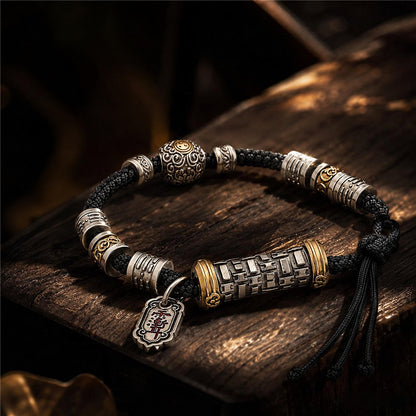 Taoist Bagua TianJi  Bracelet | Vintage Silver-Tone Jewelry