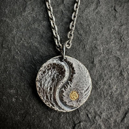 Taoist Bagua Yin Yang Pendant Necklace