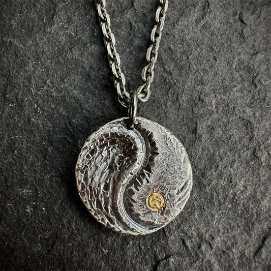 Taoist Bagua Yin Yang Pendant Necklace