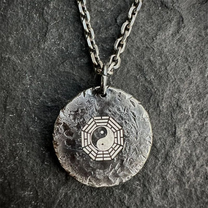 Taoist Bagua Yin Yang Pendant Necklace