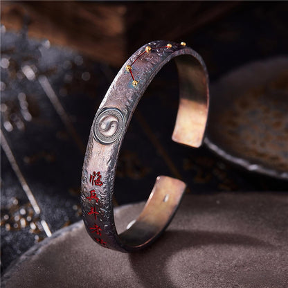 Taoist Big Dipper Tai Chi Bagua Cuff Bracelet