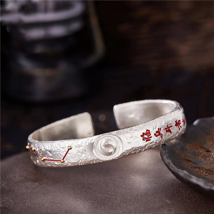 Taoist Big Dipper Tai Chi Bagua Cuff Bracelet