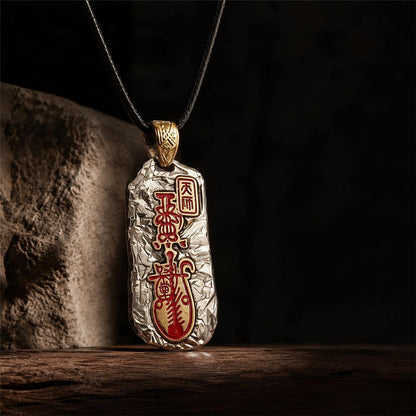 Collar con colgante del Maestro Celestial taoísta Zhang