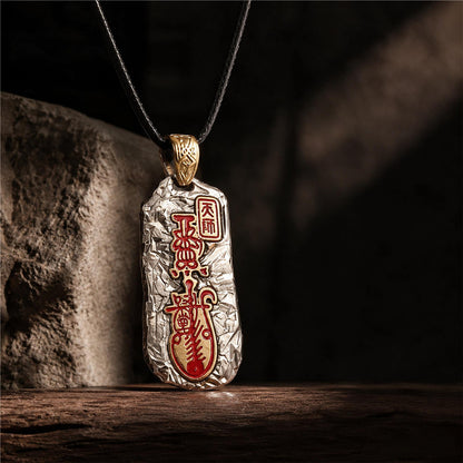 Collier pendentif de fonctionnaire céleste taoïste