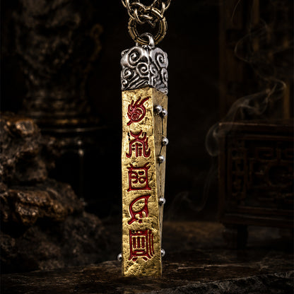 Taoist Five Sacred Mountains Pendant Necklace