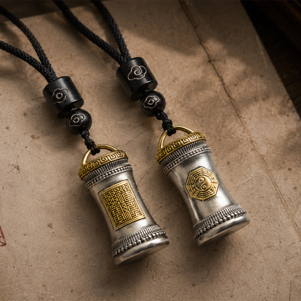 Taoist Fortune Stick Cylinder Pendant – Inspired Good Luck Charm