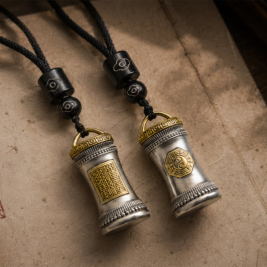 Taoist Fortune Stick Cylinder Pendant – Inspired Good Luck Charm