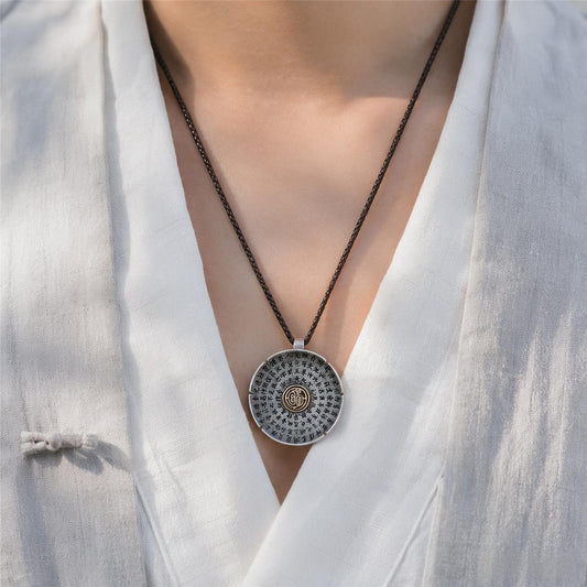 Taoist Golden Light Mantra Pendant Necklace