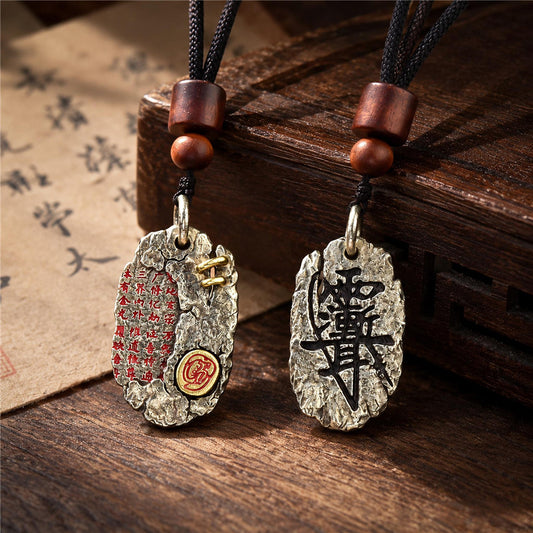 Taoist Golden Light Mantra Pendant Necklace