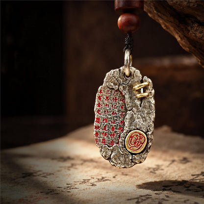 Taoist Golden Light Mantra Pendant Necklace