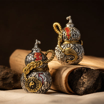 Taoist Gourd Bagua Necklace Pendant