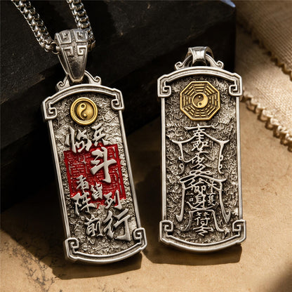 Taoist Heavenly Master Seal Pendant Necklace | Nine-Character Mantra