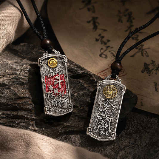 Taoist Heavenly Master Seal Pendant Necklace | Nine-Character Mantra
