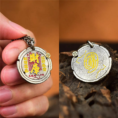 Taoist Prosperity Pendant Necklace – Chinese Good Luck Amulet