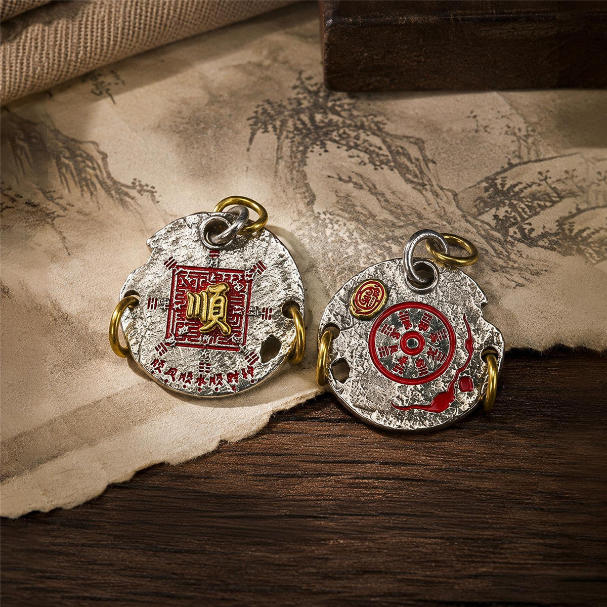Taoist Seal Bagua Pendant Necklace | Chinese Taoist Jewelry