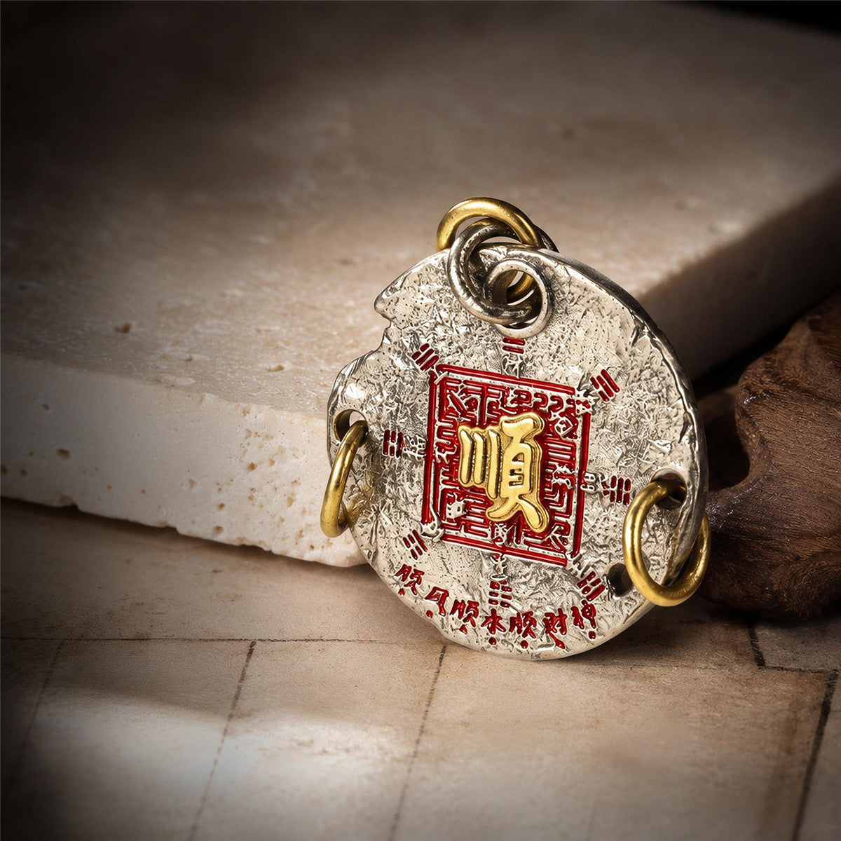Taoist Seal Bagua Pendant Necklace | Chinese Taoist Jewelry