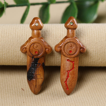 Taoist Seven Star Sword Taiji Pendant