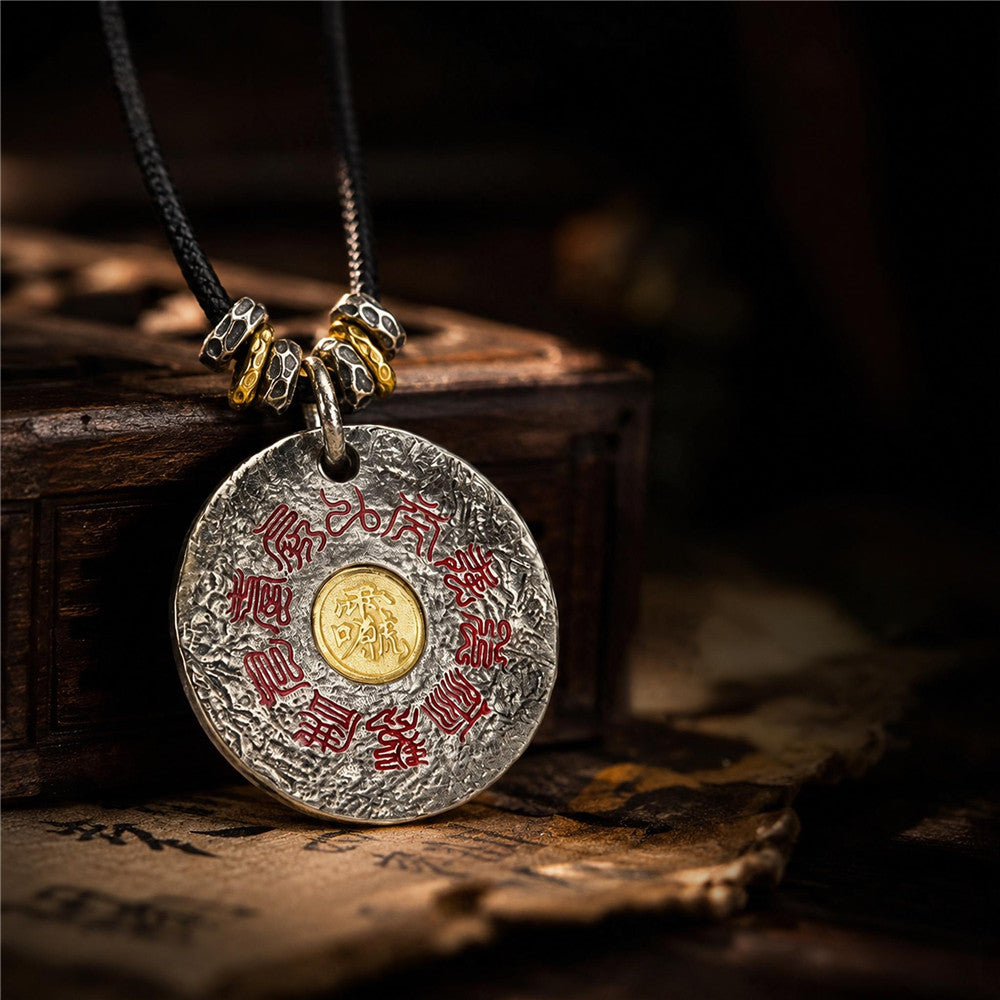 Collar con colgante de Taiji taoísta | Joyería Lei Zu Hui y Jiutian Yingyuan