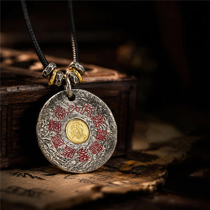 Collar con colgante de Taiji taoísta | Joyería Lei Zu Hui y Jiutian Yingyuan