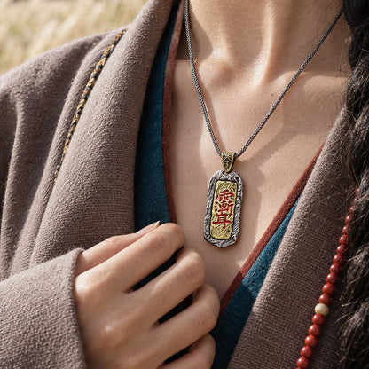 Taoist Ziwei Talisman Pendant Necklace
