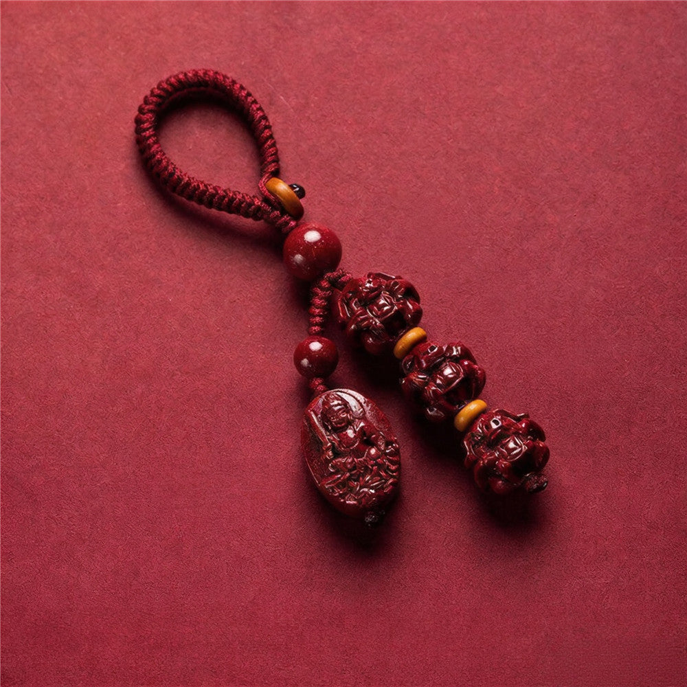 Chinese Zodiac Guardian Buddha Keychain | Personalized Benming Fo Charm for Your Birth Year