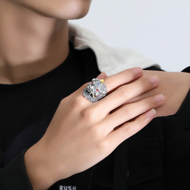 Vintage Pixiu Ring | Adjustable Chinese Lucky Ring