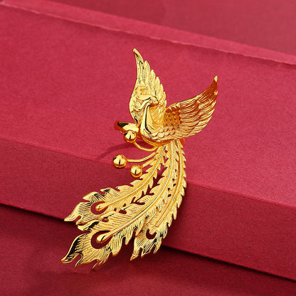 Vintage Phoenix Ring | Chinese Gold Ring with Adjustable Fit
