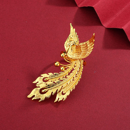 Vintage Phoenix Ring | Chinese Gold Ring with Adjustable Fit